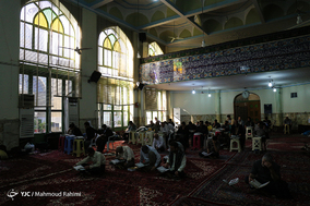 مراسم معنوی اعتکاف در مسجد مرتضی علی (ع)