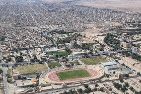 گشت هوایی هلال احمر بر فراز آسمان اهواز