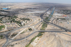 گشت هوایی هلال احمر بر فراز آسمان اهواز
