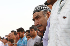دیدار والیبال سنتی در روستای «بدراق نوری» از توابع استان گلستان