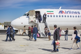 مسافران نوروزی در فرودگاه همدان