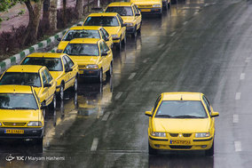 بارش باران بهاری در کرج