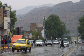 بارش باران بهاری در کرج