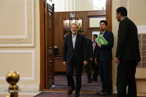 دیدار رئیس دومای روسیه با علی لاریجانی