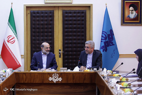 دیدار وزیر نیرو با رئیس رسانه ملی‎
