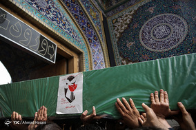 تشییع پیکر مطهر سه شهید مدافع حرم تیپ فاطمیون - مشهد مقدس