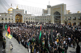 تشییع پیکر مطهر سه شهید مدافع حرم تیپ فاطمیون - مشهد مقدس