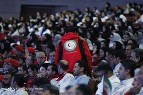 مراسم تقدیر از امدادگران،‌ داوطلبان و جوانان هلال‌احمر