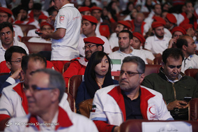 مراسم تقدیر از امدادگران،‌ داوطلبان و جوانان هلال‌احمر