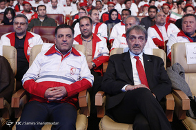 مراسم تقدیر از امدادگران،‌ داوطلبان و جوانان هلال‌احمر