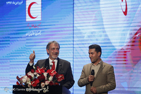 مراسم تقدیر از امدادگران،‌ داوطلبان و جوانان هلال‌احمر