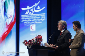 مراسم تقدیر از امدادگران،‌ داوطلبان و جوانان هلال‌احمر