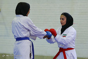 تمرین تیم ملی نوجوانان و جوانان کاراته بانوان