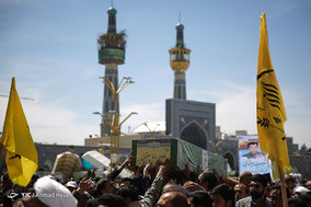 تشییع پیکر شهید مدافع حرم غلامرضا یعقوبی در مشهد
