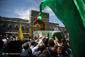 تشییع پیکر شهید مدافع حرم غلامرضا یعقوبی در مشهد