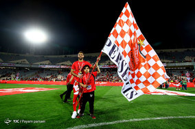جشن قهرمانی تیم فوتبال پرسپولیس در لیگ برتر فوتبال