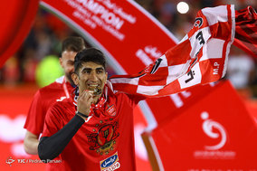 جشن قهرمانی تیم فوتبال پرسپولیس در لیگ برتر فوتبال