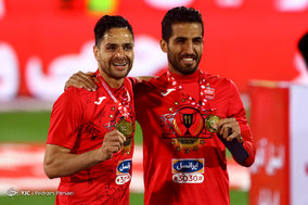 جشن قهرمانی تیم فوتبال پرسپولیس در لیگ برتر فوتبال