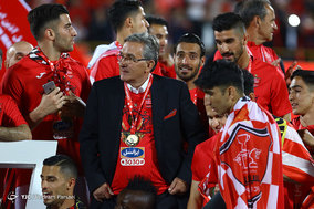 جشن قهرمانی تیم فوتبال پرسپولیس در لیگ برتر فوتبال