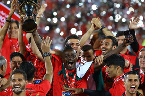جشن قهرمانی تیم فوتبال پرسپولیس در لیگ برتر فوتبال
