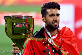 جشن قهرمانی تیم فوتبال پرسپولیس در لیگ برتر فوتبال