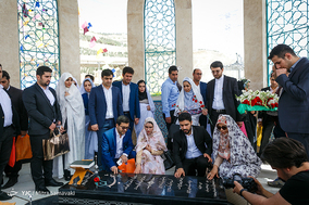 مراسم ازدواج دانشجویی واحد علوم تحقیقات