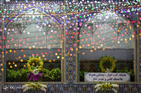 حال و هوای حرم مطهر رضوی در شب میلاد امام زمان (عج)