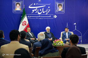 نشست خبری رئیس جمهور در پایان سفر به خراسان رضوی