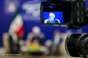 نشست خبری رئیس جمهور در پایان سفر به خراسان رضوی
