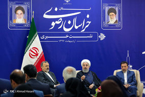 نشست خبری رئیس جمهور در پایان سفر به خراسان رضوی