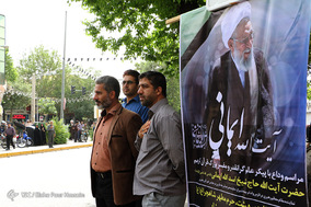تشييع پيكر آیت‌الله ایمانی در شیراز