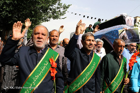 تشييع پيكر آیت‌الله ایمانی در شیراز