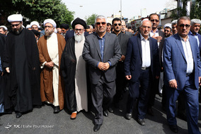 تشييع پيكر آیت‌الله ایمانی در شیراز
