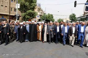 تشييع پيكر آیت‌الله ایمانی در شیراز