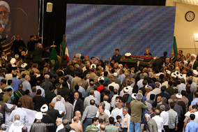 تشييع پيكر آیت‌الله ایمانی در شیراز