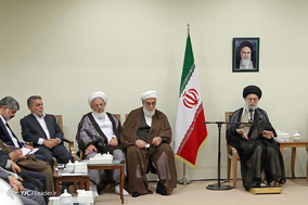 دیدار دست‌اندرکاران کنگره بزرگداشت آیت‌الله حاج شیخ غلامرضا یزدی با رهبر معظم انقلاب