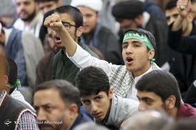 تجمع حوزویان همدان علیه مواضع اخیر دولت آمریکا