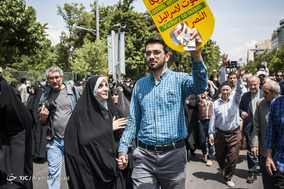 راهپیمایی ضداستکباری مردم تهران پس از نماز جمعه