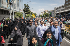 راهپیمایی ضداستکباری مردم تهران پس از نماز جمعه
