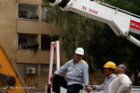 انفجار یک مجتمع مسکونی در اهواز