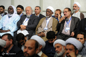 دیدار شرکت‌کنندگان در کنگره نقش شیعه در پیدایش و گسترش علوم اسلامی با رهبر معظم انقلاب