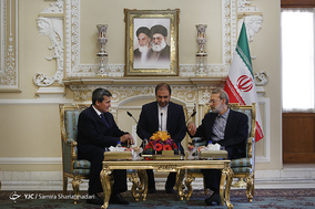 دیدار وزیر امور خارجه ترکمنستان با رییس مجلس شورای اسلامی