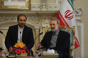 دیدار وزیر امور خارجه ترکمنستان با رییس مجلس شورای اسلامی