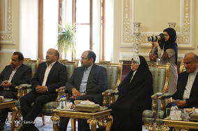 دیدار وزیر امور خارجه ترکمنستان با رییس مجلس شورای اسلامی