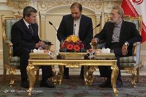 دیدار وزیر امور خارجه ترکمنستان با رییس مجلس شورای اسلامی