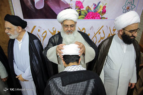 مراسم عمامه گذاری طلاب حوزه علمیه خراسان