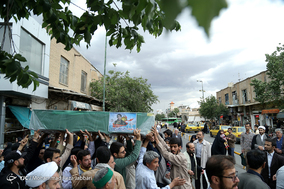 تشییع پیکر شهید مدافع حرم سالم صفرزاده - قم