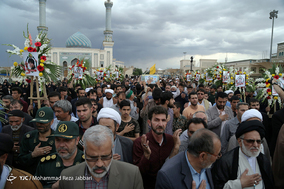 تشییع پیکر شهید مدافع حرم سالم صفرزاده - قم