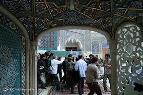 تشییع پیکر شهید مدافع حرم سالم صفرزاده - قم