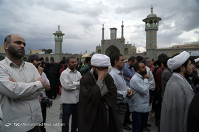 تشییع پیکر شهید مدافع حرم سالم صفرزاده - قم